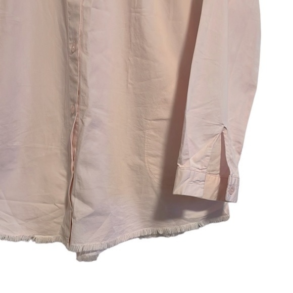 Joan Rivers Button Up‎ Long Sleeve Shirt Women’s Size Small Blouse Top Pink - Picture 3 of 8